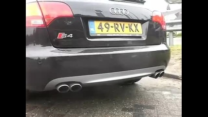 Audi S4 V8 stock exhaust sound! Powerfull sound!