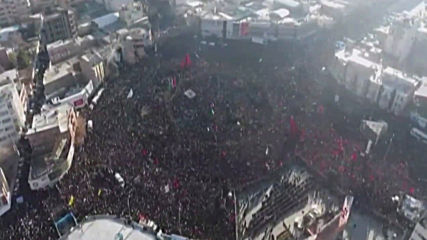 Iran: Mourners flock to pay tributes ahead of Soleimani's burial in home town of Kerman