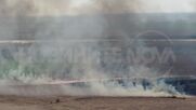 Голям пожар в защитена местност край Русе (ВИДЕО)