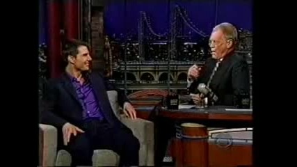 Tom Cruise - crazy live on Letterman 