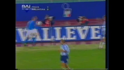 Италия срещу Аржентина 1-2 - Приятелски мач провел се през 28.02.2001 г.