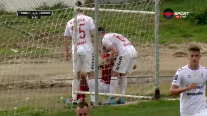 Гарсес едва не се контузи заради врата край терена