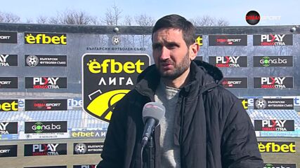 Александър Тунчев след равенството между Арда и Славия