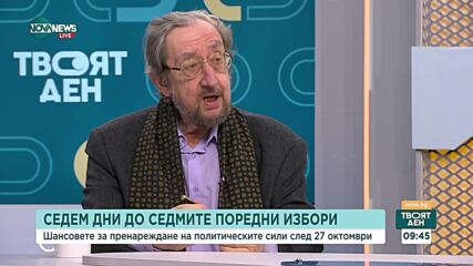 Павлов: Седем партии в НС са почти сигурни, осем са вероятни, девет са възможни