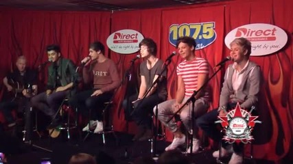 One Direction - Изпълняват What Makes You Beautiful - Интервю за 107.5 The River - Нашвил - част 3/3