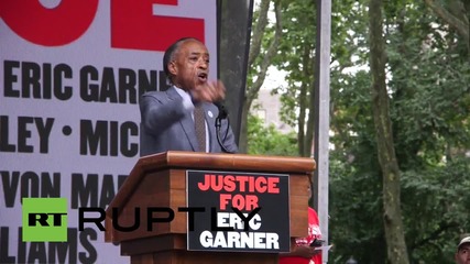 USA: Al Sharpton joins protest in memory of Eric Garner