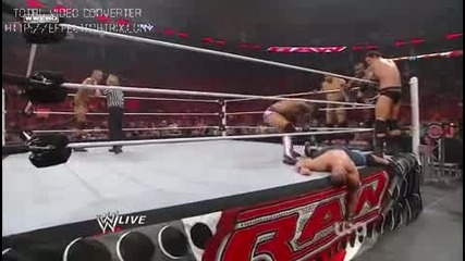 Wwe Raw 8 /30 /10 Randy orton & Sheamus & John cena vs Nexus 