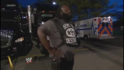 Wwe Марк Хенри дърпа два камиона с ремаркета !!!