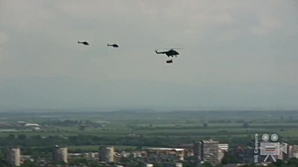 Изтребители Миг-29 и Формация Вертолети - Празник на Българската армия 2016 Пловдив