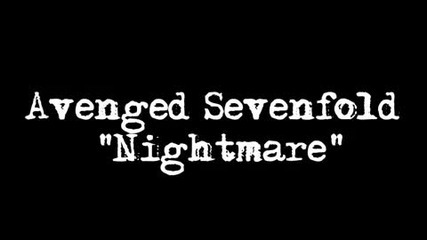 Avenged Sevenfold - Nightmare (music Video Teaser) 