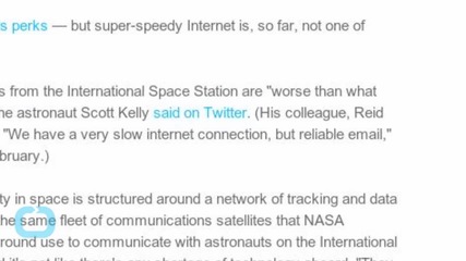 Internet in Space is 'Worse Than What Dial-up Was Like'