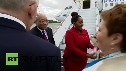 Russia: Jacob Zuma arrives in Ufa ahead of 7th BRICS summit