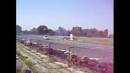 Rally Sprint Autodrom Bilgoraj 15.08.2010 Bmw e36 360 altonen burnout 