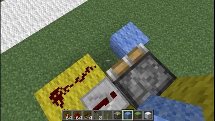 Minecraft Hidden Entrance with R. Torch Tutorial(on the wall) (kak da si napravim)