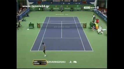 Federer Isner Shanghai Masters 2010 