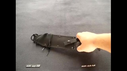 Onsp6 Ontario Fighting Knife Sharpened Top Edge