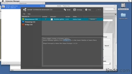 Adding a Gallery Widget 