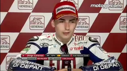 Jorge Lorenzo interview after the Valencia Gp 
