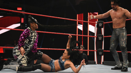The Street Profits & Belair vs. Garza, Theory & Vega: Raw, April 6, 2020