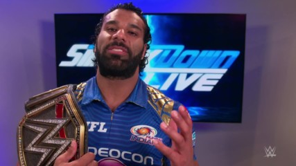 Jinder Mahal responds to Mumbai Indians' gift