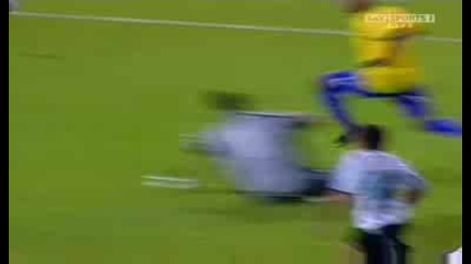 Argentina - Brazil - 1:3 - Гола на Луис Фабиано