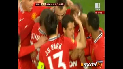 Манчестър Юнайтед 1-2 (3-2) Аякс 23.02.2012г. Лига Европа " Олд Трафорд "