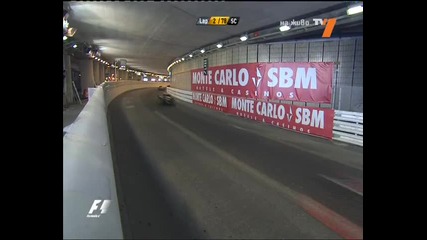 Катастрофата на Нико Хюлкенберг Формула 1 2010 Гран при на Монако 