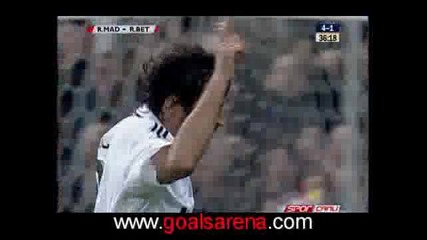 Реал Мадрид - Бетис(6 - 1) 21.02.09 Гола На Раул