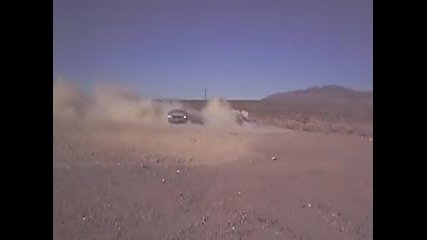 Burnout - Dodge Charger in the desert close to Las Vegas