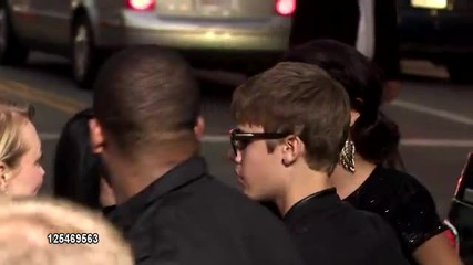 Justin Bieber & Selena Gomez at the 'abduction' Premiere