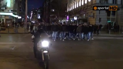 Ултрасите на Лацио с шествие в София