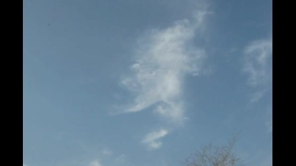 Goddess Durga On Lion Appearing In Sky