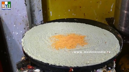 Бърза Храна на улицата в Мумбай - Kerala Chutney Powder Dosa - Rare Street Food - Special Dosa