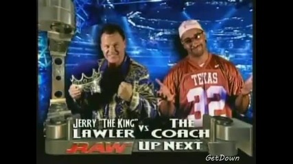 Jerry Lawler vs. Jonathan Coachman - Wwe Raw 01.12.2003