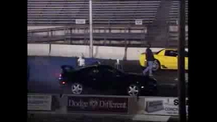 Toyota Supra Vs. Corvett Drag Race