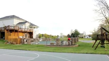 Front Flip Basketball Shot - Funny Video