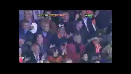 Hernandez goal - Valencia Cf 2 - 2fc Barcelona - 25.04.2009
