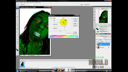 как да променим цвета на кожата и на очите с(photoshop Cs3)