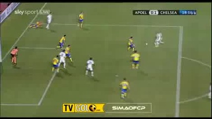 Apoel 0 - 1 Chelsea Анелка Гол