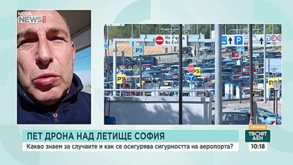 Дронове над летище "Васил Левски"