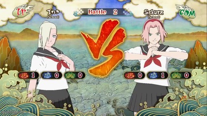 Naruto Storm 3 (new Dlc) - School Girl Ino vs School Girl Sakura!