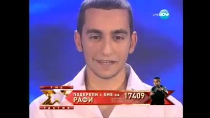 Рафи - Don`t stop the music ( Jamie Cullum ) ( x Factor Bulgaria 27.09.2011 )