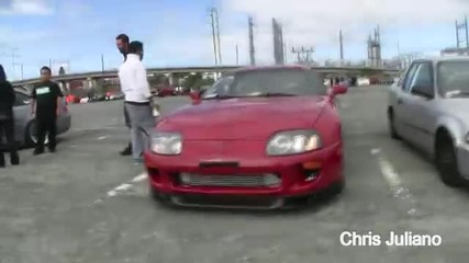 Supra 1400whp Launch Control! Flames!