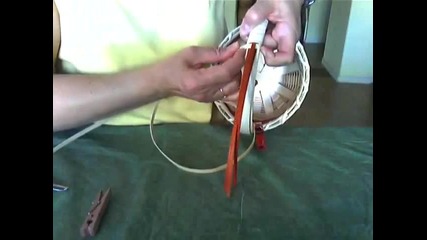 Basket Weaving Video #19a - Wrapping a Decorative Handle and Splicing the Wrap