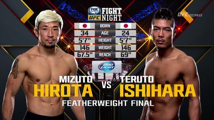 Mizuto Hirota vs Teruto Ishihara (ufc Fight Night 75, 27.09.2015)
