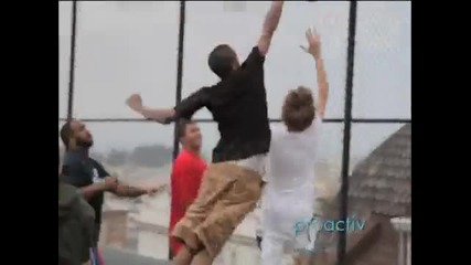 - Justin Bieber killing it on the basketball court