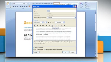 Microsoft® Word 2007: How to double-space lines document on Windows® Xp?