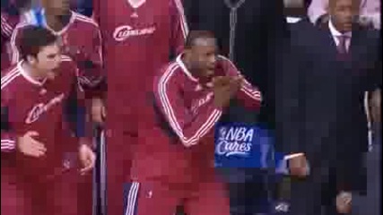 Lebron James With The Windmill Against Detroit