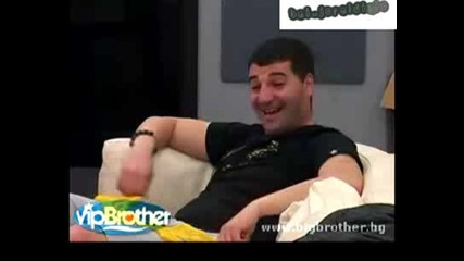 Vip Brother 3 - Много Смях - Азис иска целувка от Саша