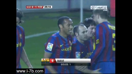 24.01.2010 Валядолид 0 - 3 Барселона гол на Шави 